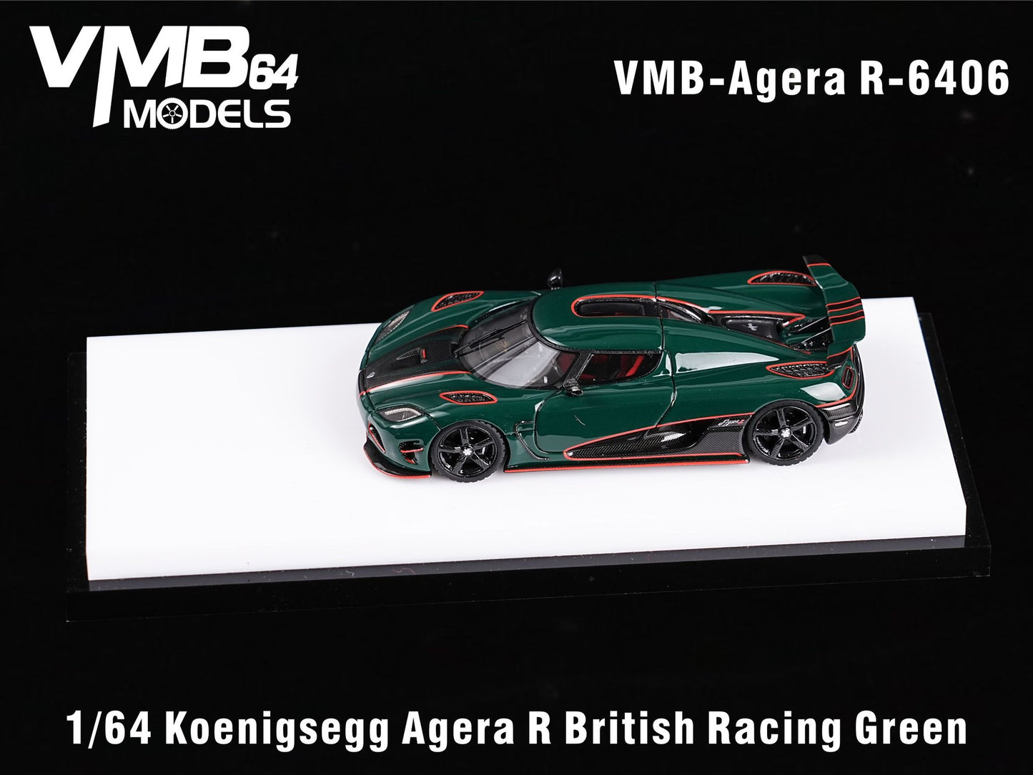 VMB 1:64 Koenigsegg Agera R (British Racing Green) - 'RHD'