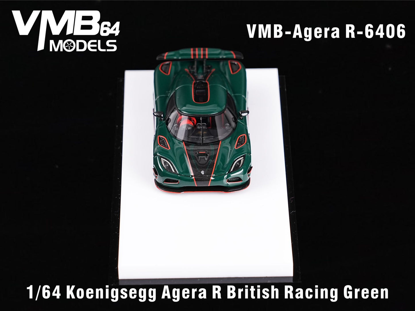 VMB 1:64 Koenigsegg Agera R (British Racing Green) - 'RHD'