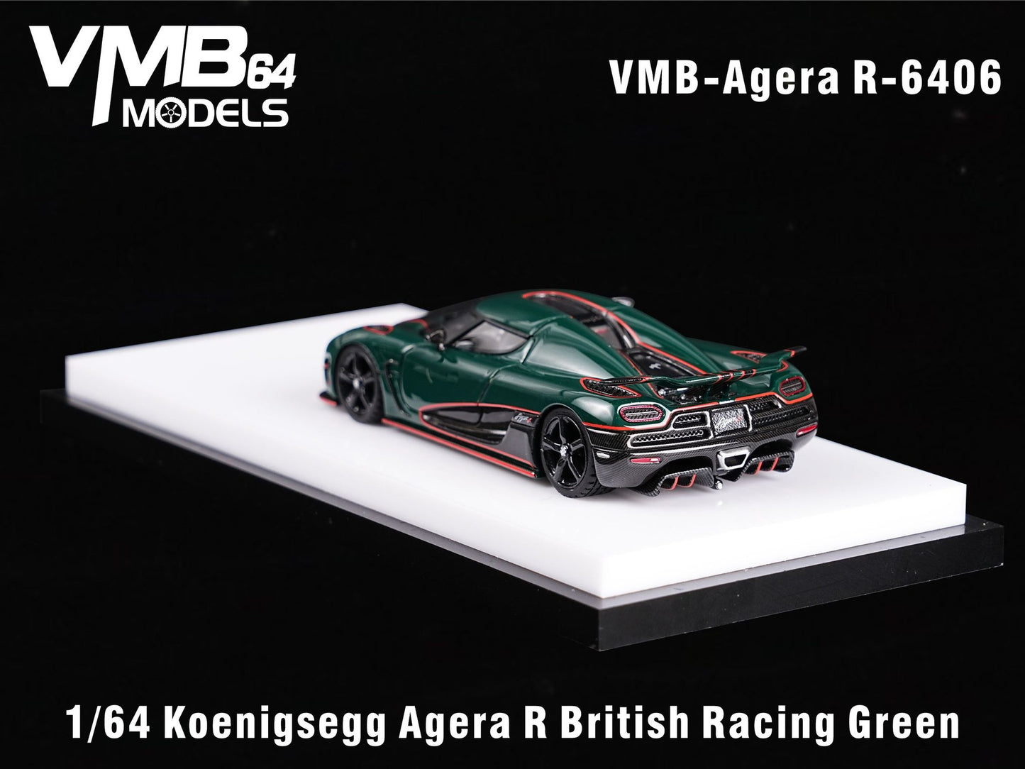 VMB 1:64 Koenigsegg Agera R (British Racing Green) - 'RHD'