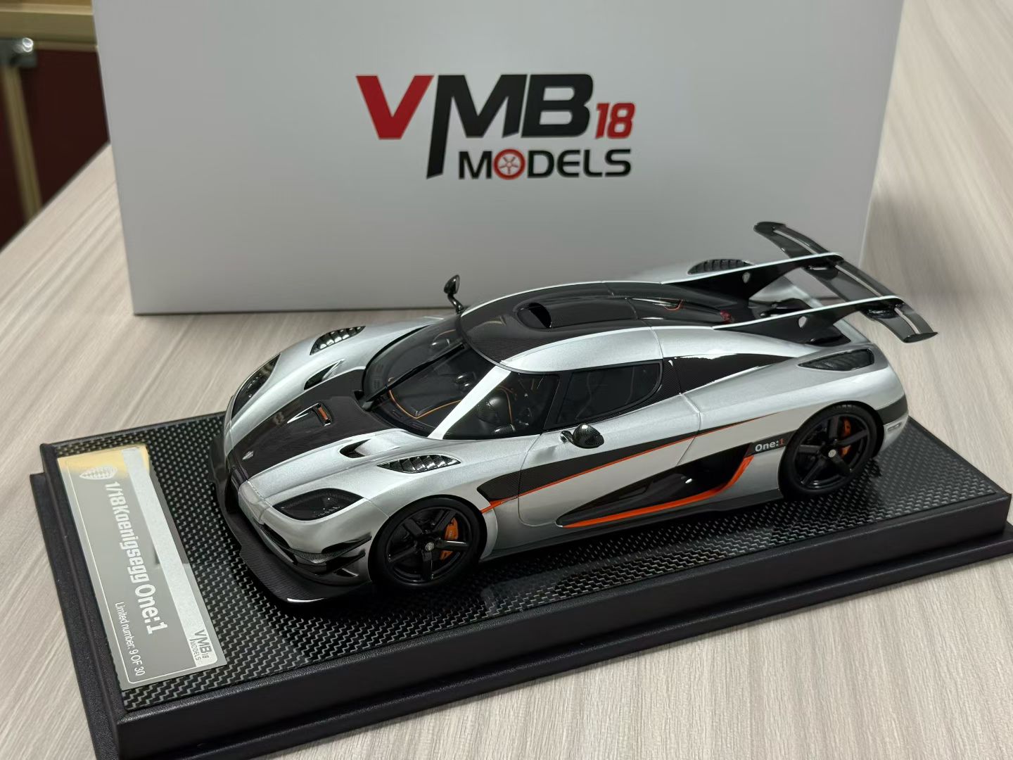 VMB 1:18 Koenigsegg One:1 (Silver)