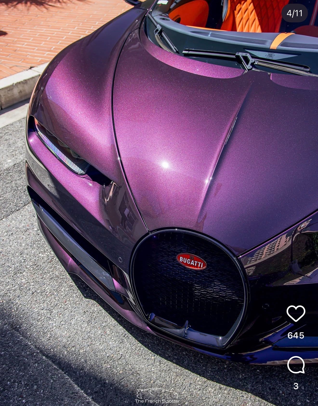 PREORDER Henson & Heaven 1:18 Bugatti Chiron Sport (Metallic Purple/Orange)