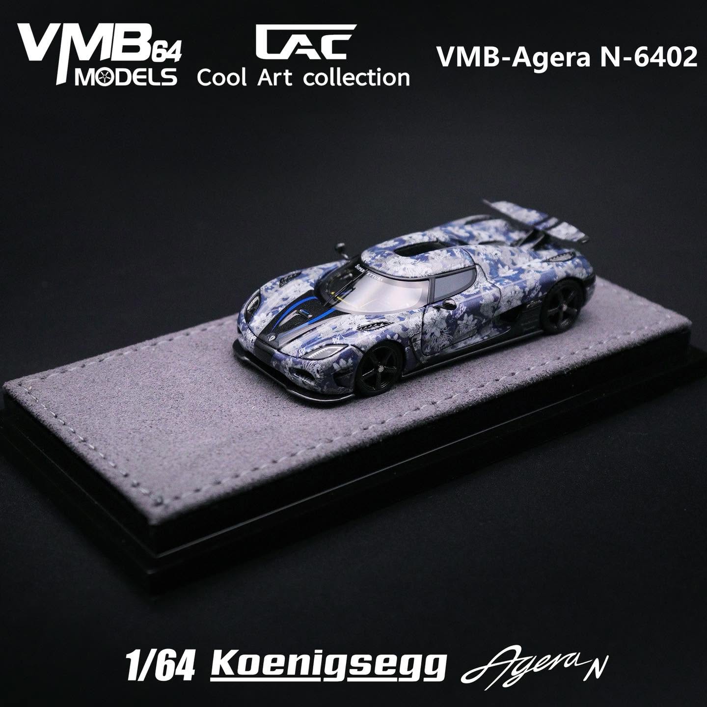 PREORDER VMB x CAC 1:64 Koenigsegg Agera N (Porcelain Livery)