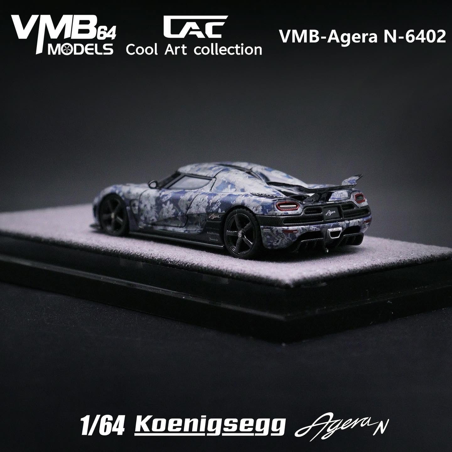 PREORDER VMB x CAC 1:64 Koenigsegg Agera N (Porcelain Livery)
