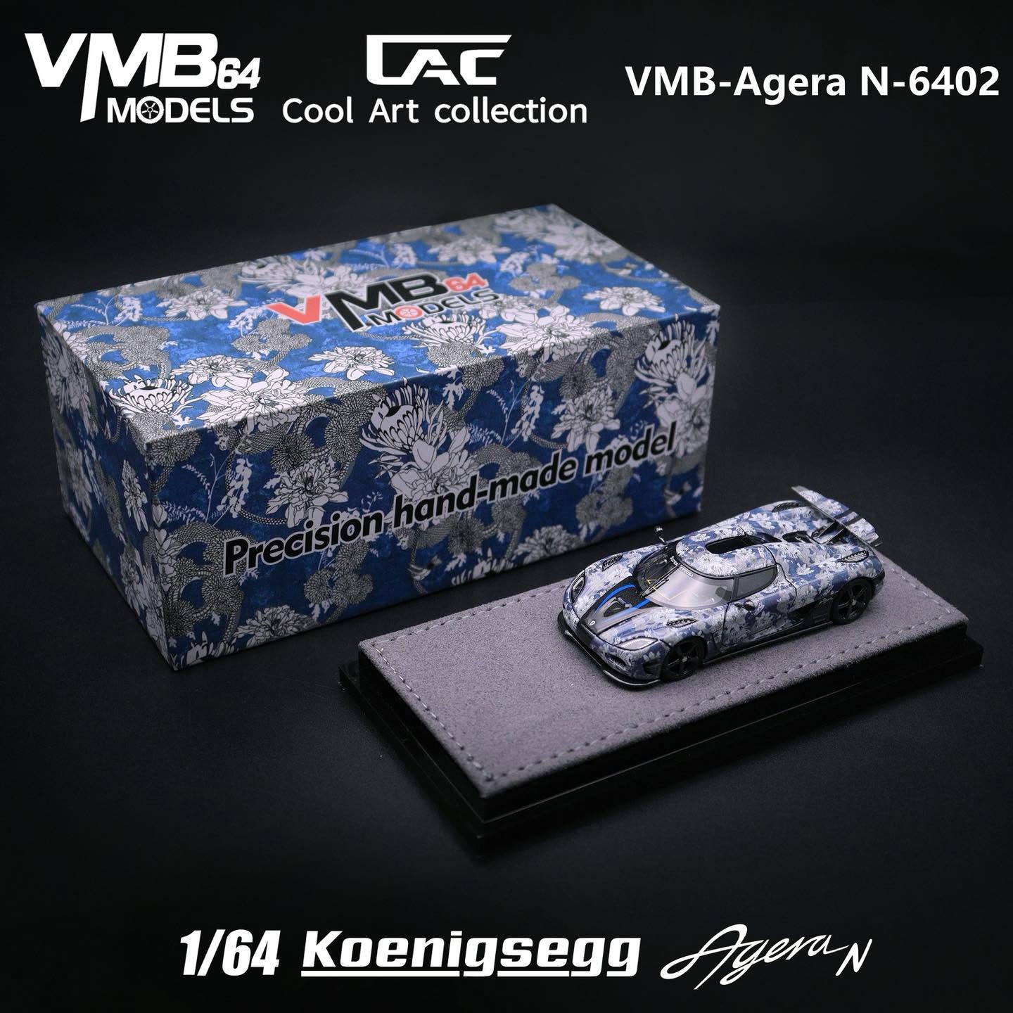 PREORDER VMB x CAC 1:64 Koenigsegg Agera N (Porcelain Livery)
