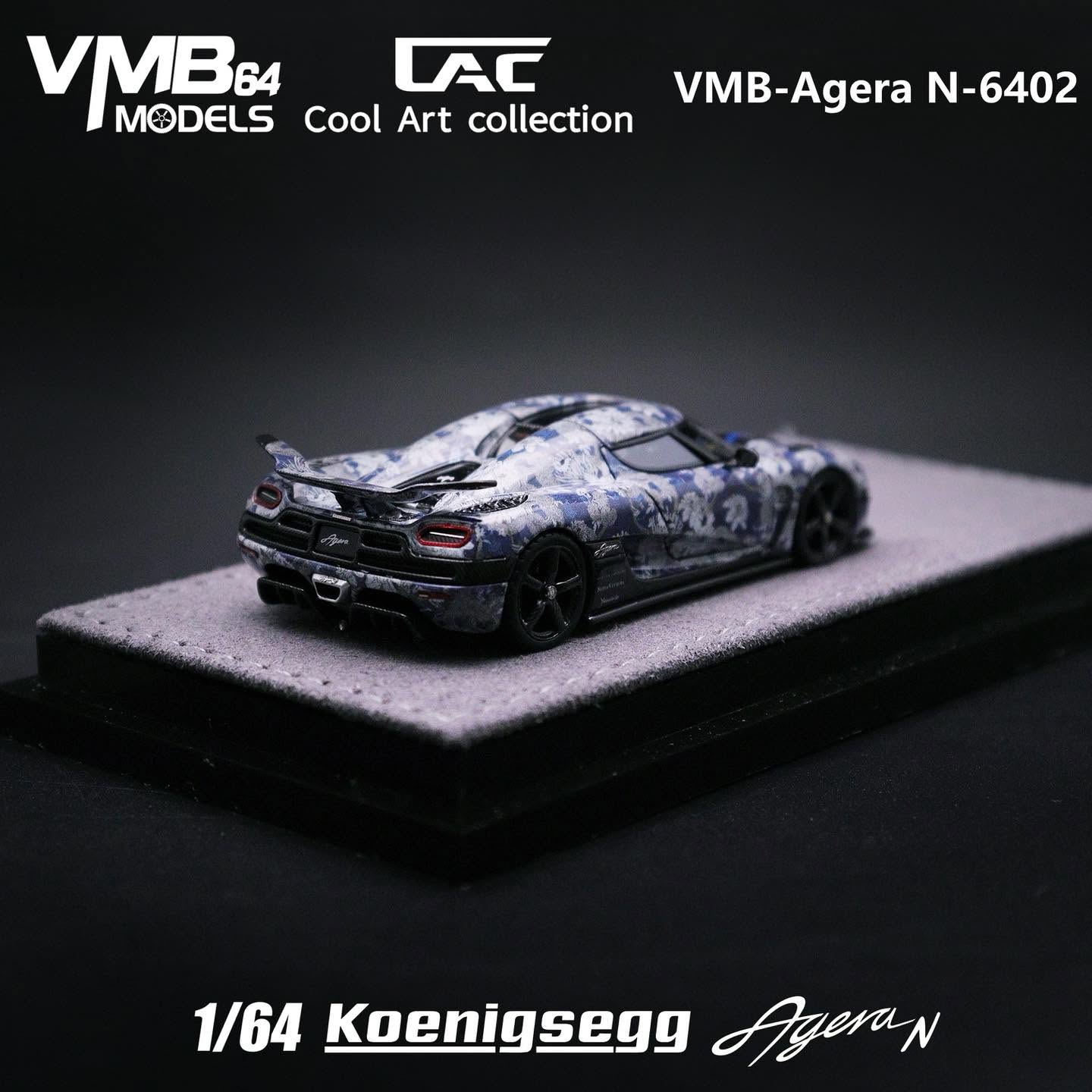 PREORDER VMB x CAC 1:64 Koenigsegg Agera N (Porcelain Livery)
