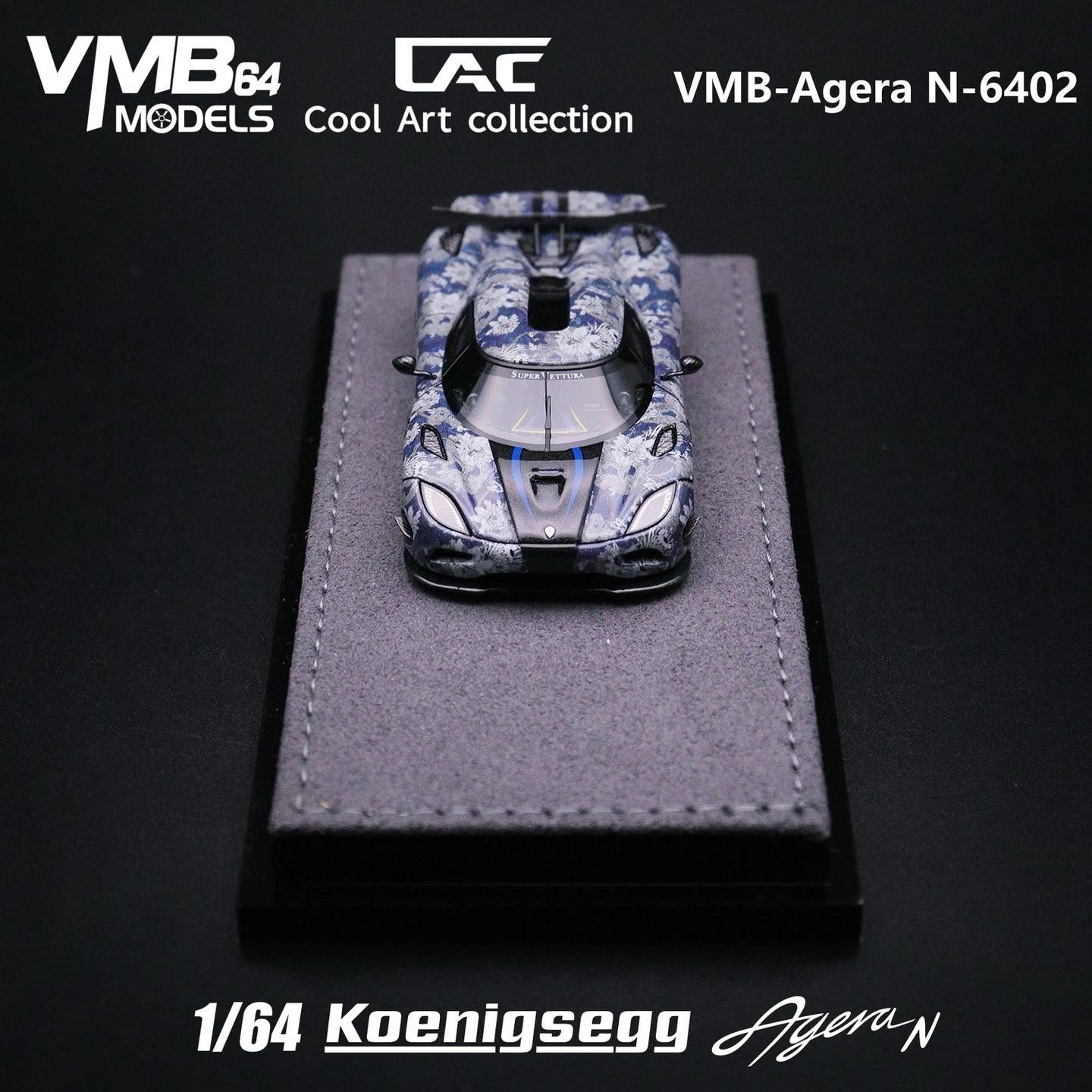 PREORDER VMB x CAC 1:64 Koenigsegg Agera N (Porcelain Livery)