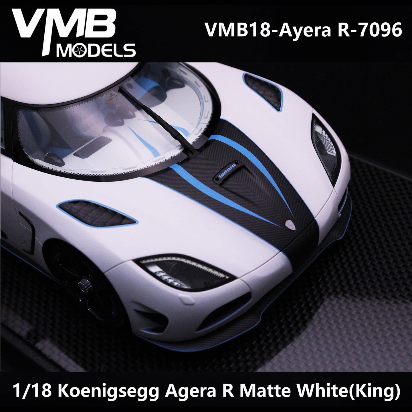 VMB 1:18 Koenigsegg Agera R 'King' (Matte White)