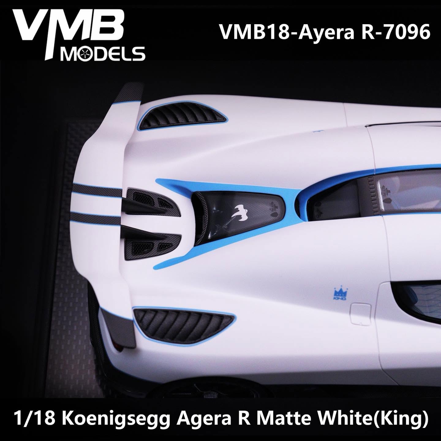 VMB 1:18 Koenigsegg Agera R 'King' (Matte White)