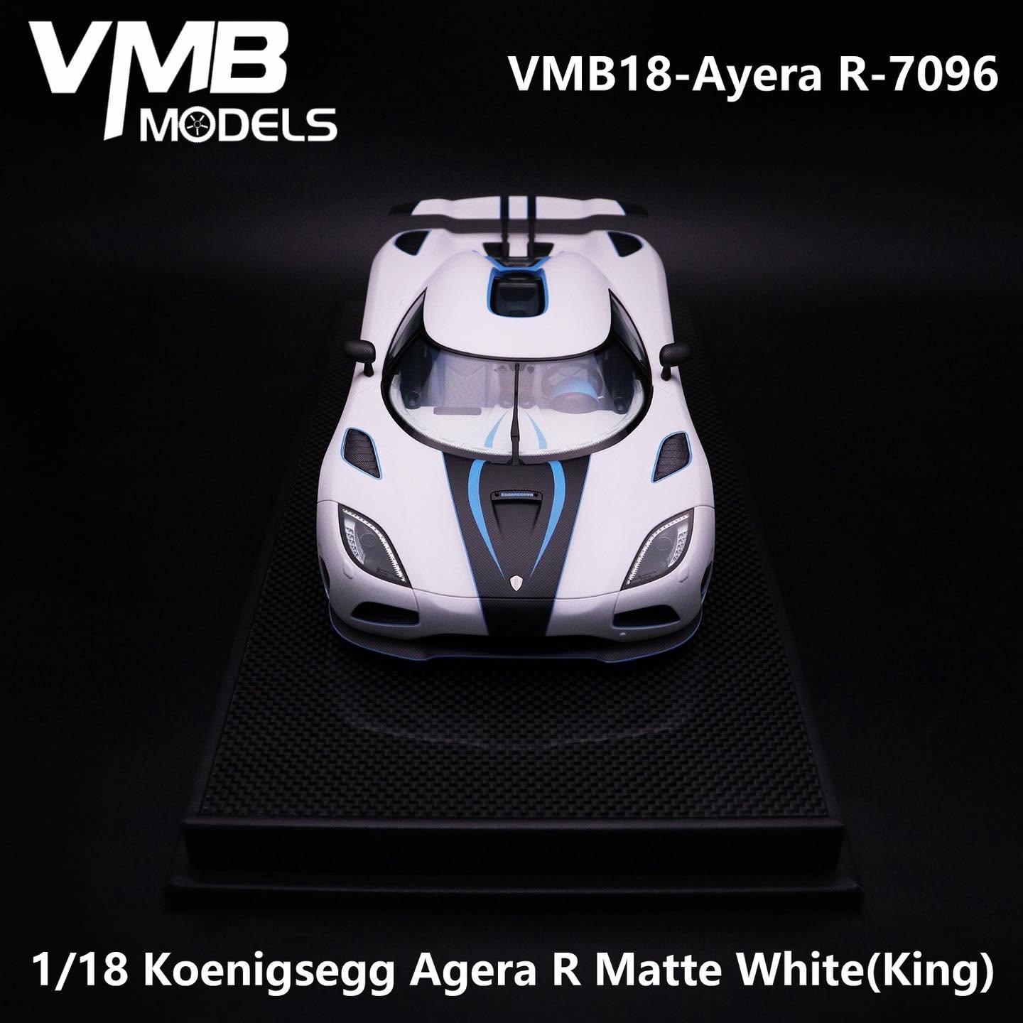 VMB 1:18 Koenigsegg Agera R 'King' (Matte White)