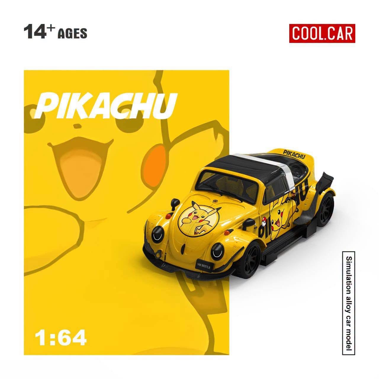 PREORDER Cool Car 1:64 Volkswagen Beetle ‘Pikachu’
