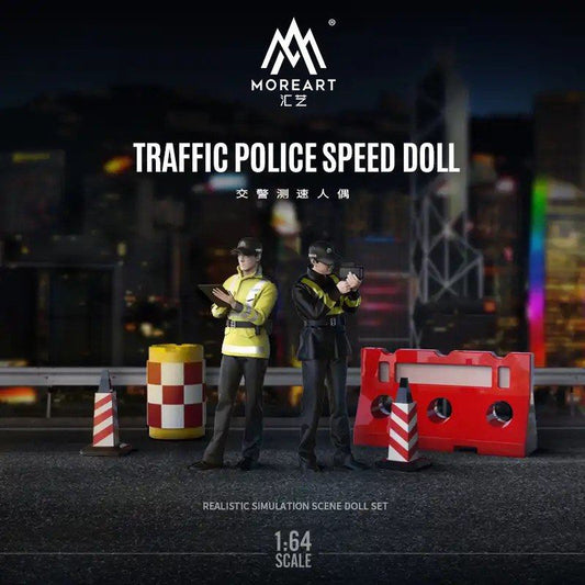 Moreart 1:64 Traffic Police Speed Doll