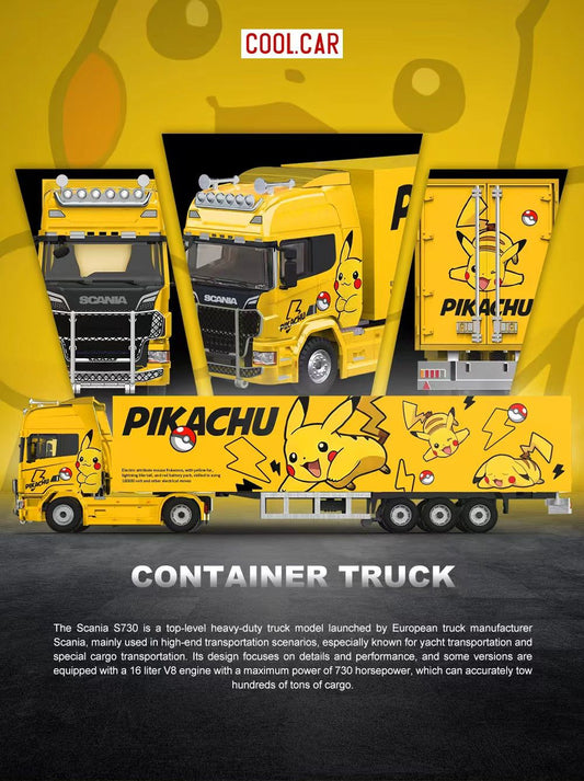 Cool Car 1:64 Scania Container Truck - Pokemon Pikachu