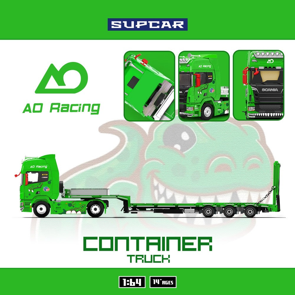 PREORDER SUPCAR 1:64 Scania Transport Trailer Truck ‘Rexy’