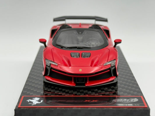 BBR 1:43 Ferrari SF90 XX Spider race n.16 (Rosso Corsa) - Carbon Base