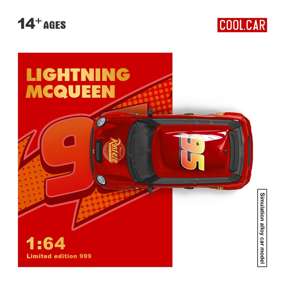 PREORDER Cool Car 1:64 Mini Cooper ‘Lightning McQueen’