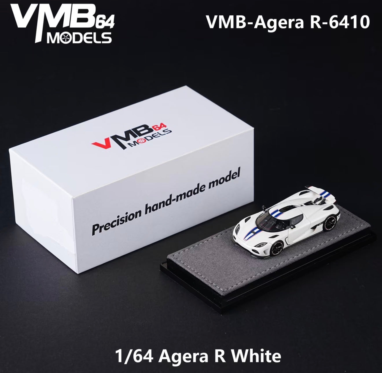 PREORDER VMB Models 1:64 Koenigsegg Agera R (White)