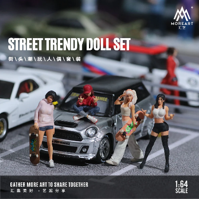 Moreart 1:64 Street Trendy Doll Set