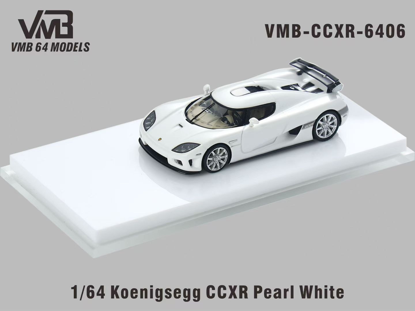 [PRE-ORDER] VMB 1:64 Koenigsegg CCX-R (Pearl White)