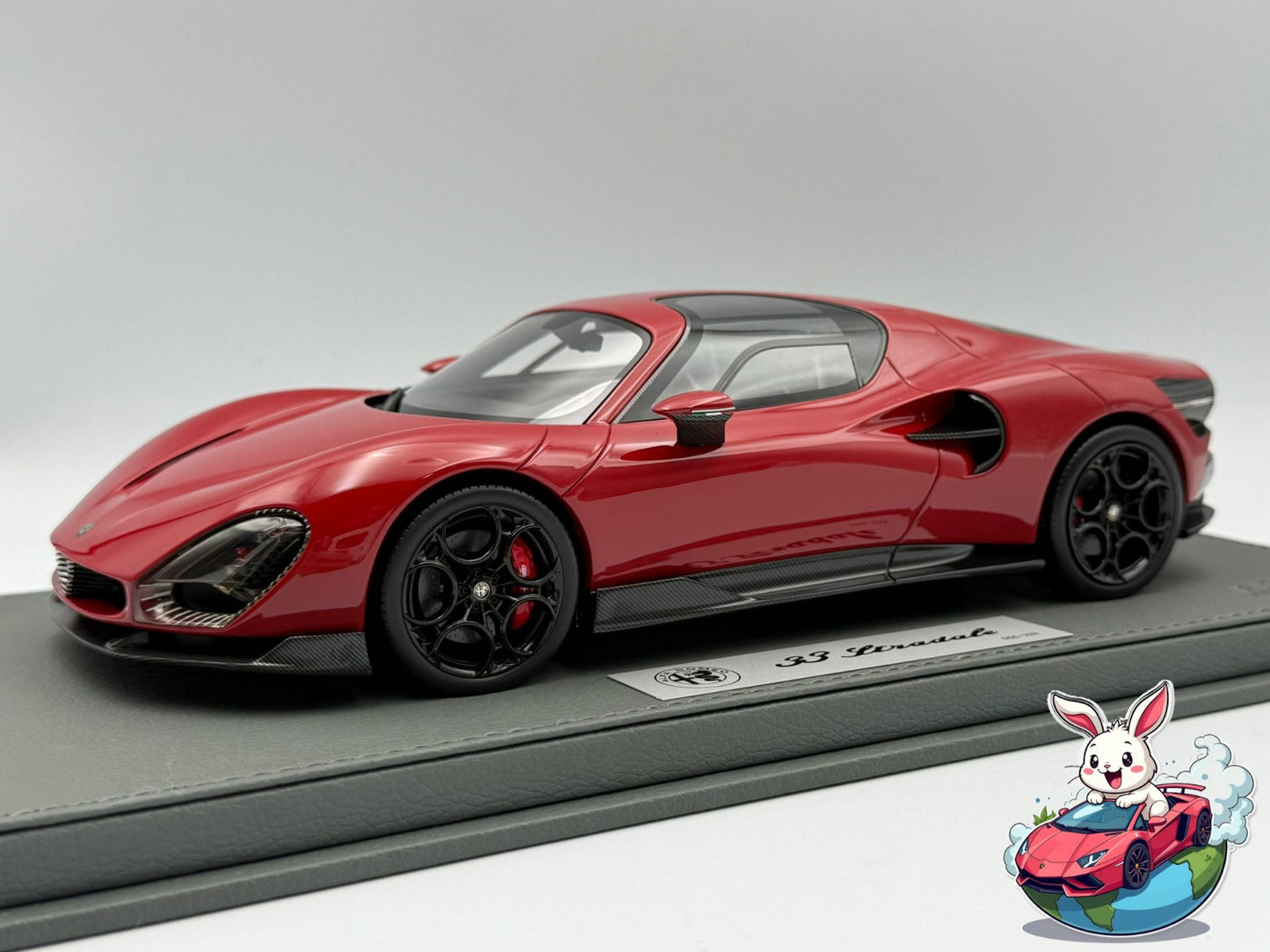 BBR 1:18 Alfa Romeo 33 Stradale (Rosso Alfa)