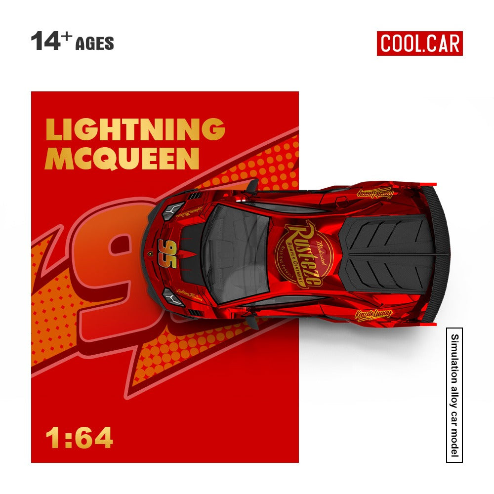 PREORDER Cool Car 1:64 Lamborghini Aventador GT EVO LBWK 'Lightning McQueen'