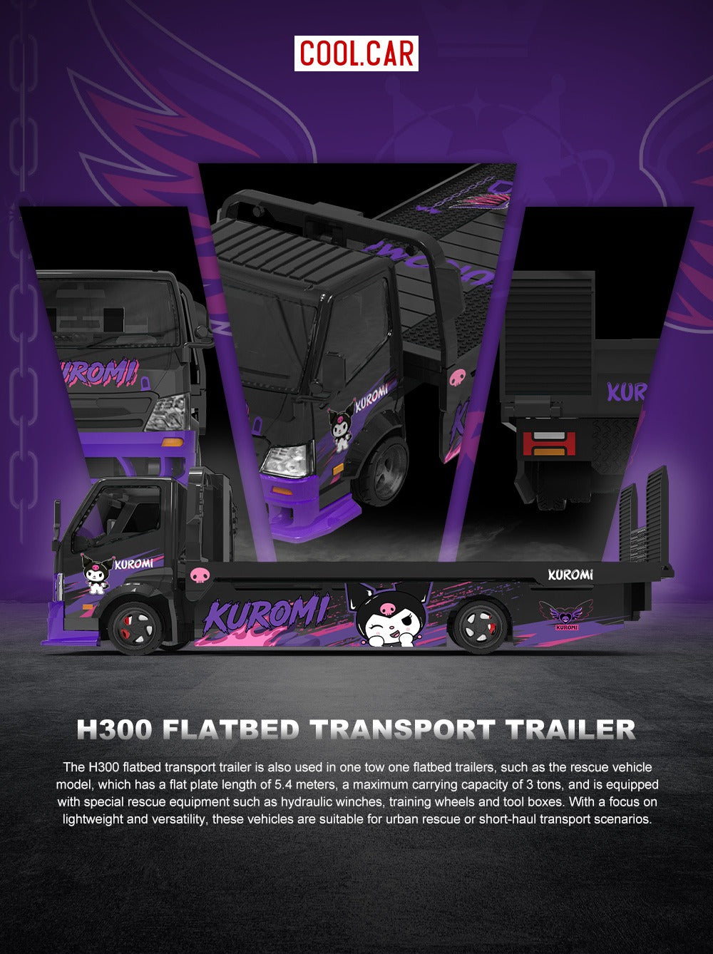 PREORDER Cool Car 1:64 Hino H300 ‘Kuromi’