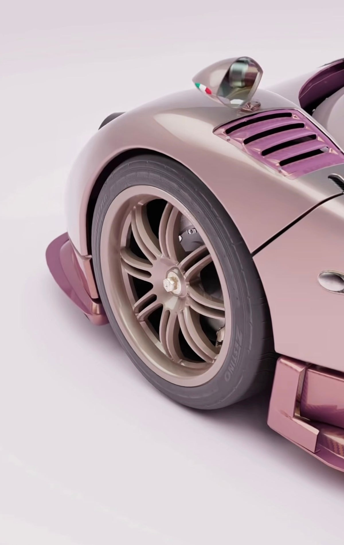 PREORDER 1:18 Pagani Zonda Roadster - Pink Planet