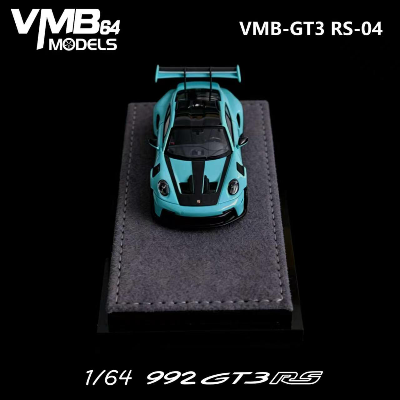 PREORDER VMB 1:64 Porsche 992 GT3RS (Tiffany Blue)