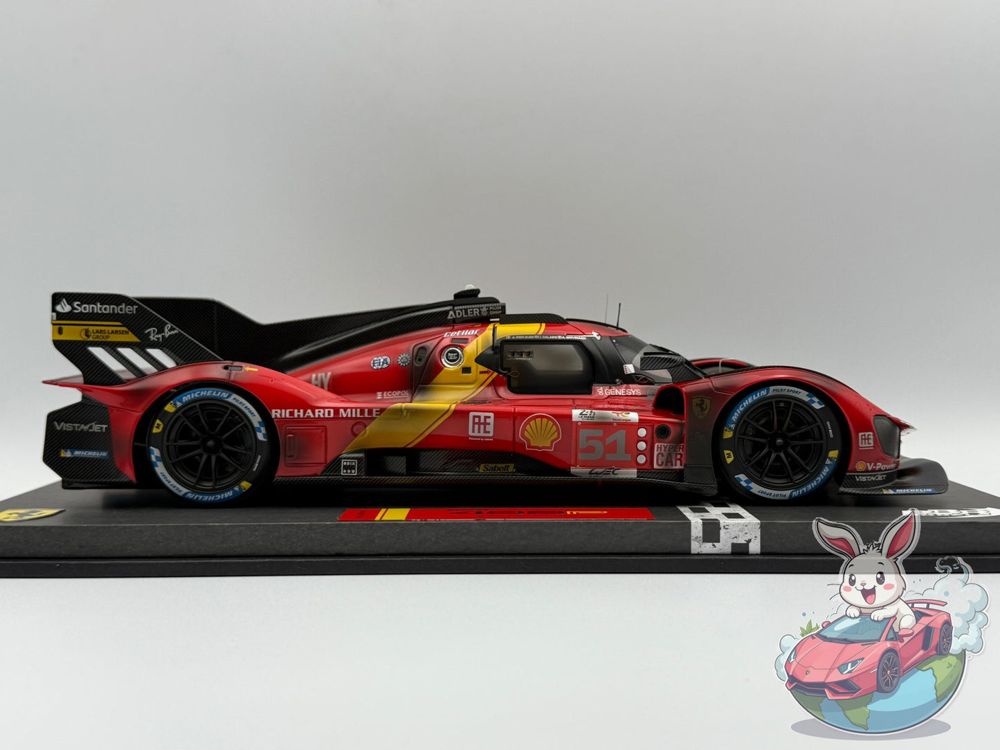 BBR 1:18 Ferrari 499P Winner Le Mans 2023 'End of Race'