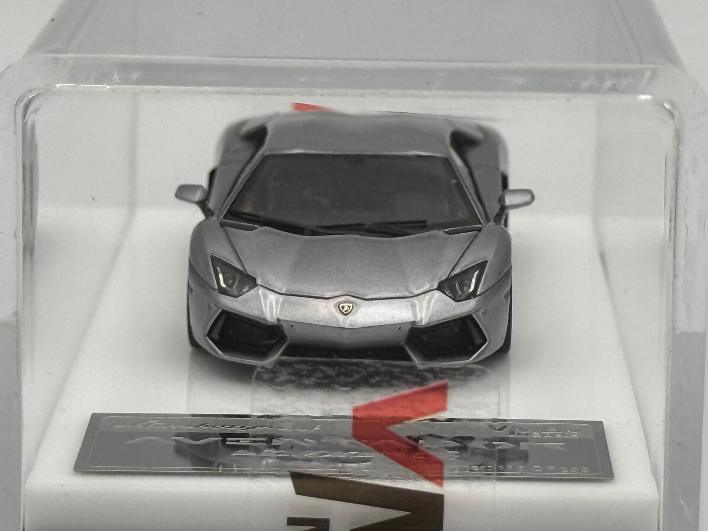 VMB 1:64 Lamborghini Aventador LP700-4 (Silver Gray)