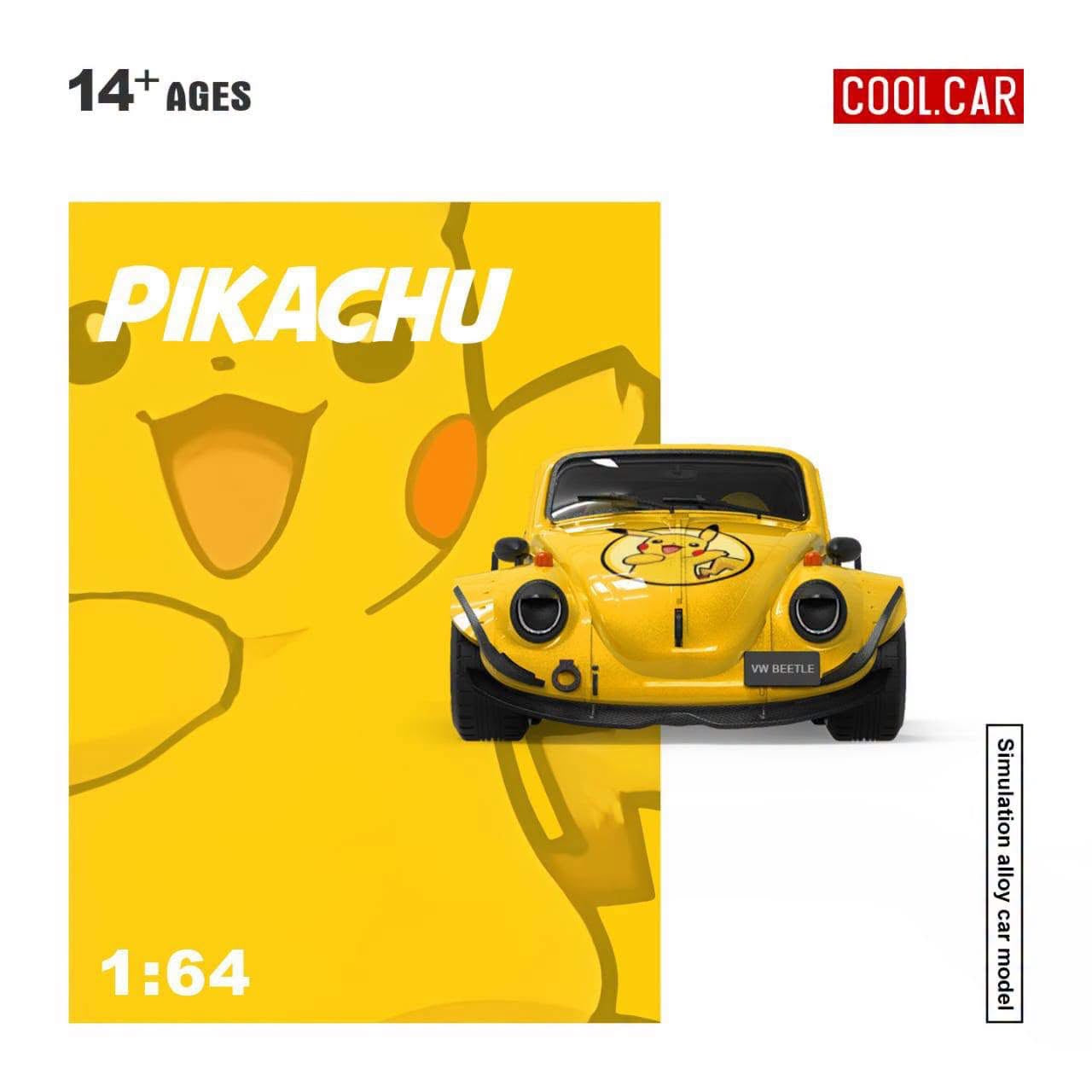 PREORDER Cool Car 1:64 Volkswagen Beetle ‘Pikachu’