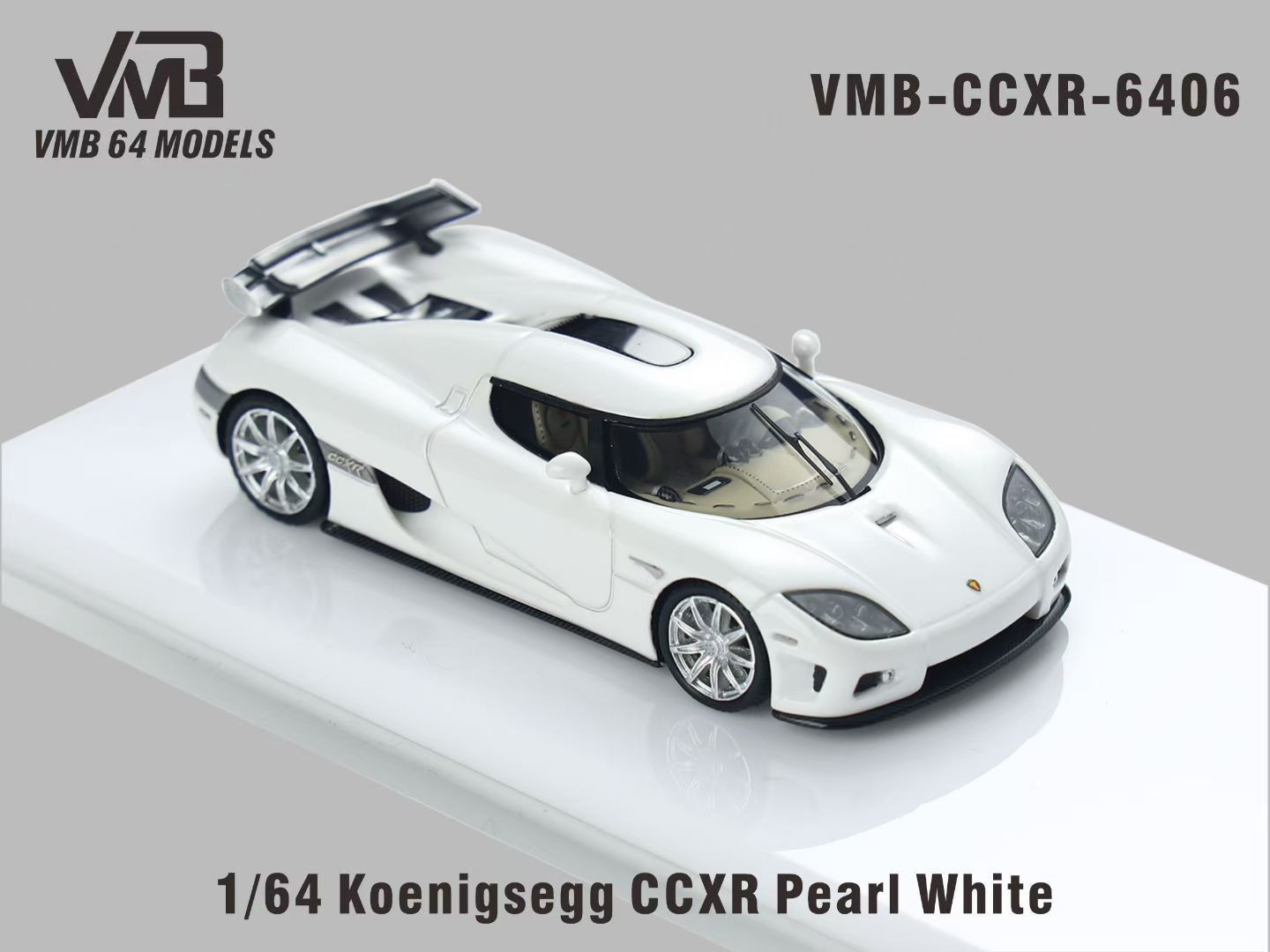 [PRE-ORDER] VMB 1:64 Koenigsegg CCX-R (Pearl White)