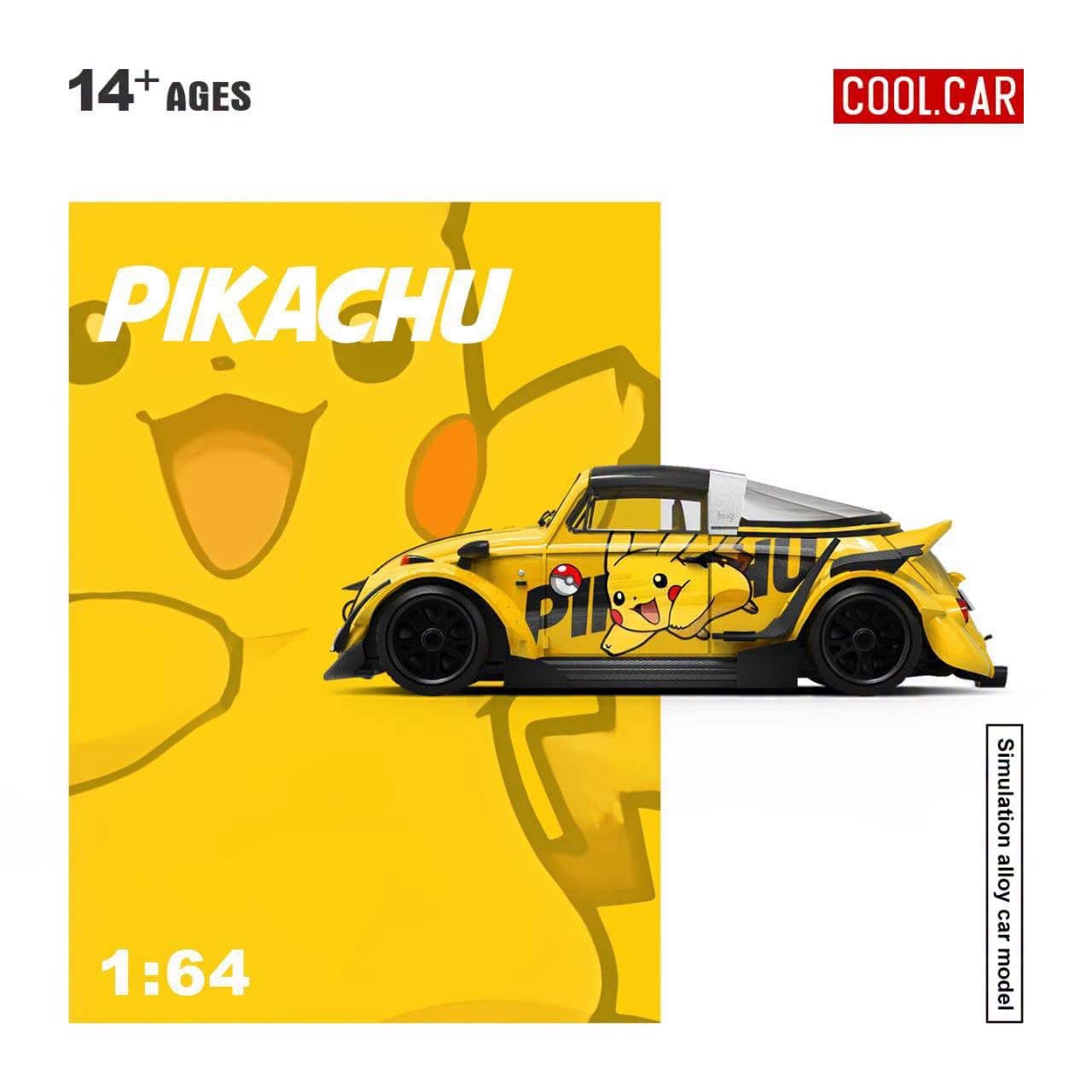 PREORDER Cool Car 1:64 Volkswagen Beetle ‘Pikachu’