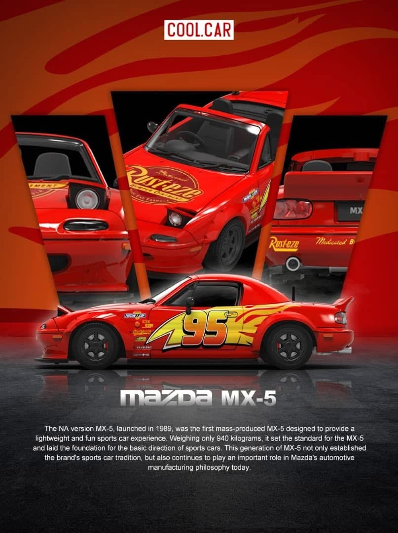 Cool Car 1:64 Mazda MX-5 ‘Lightning McQueen’