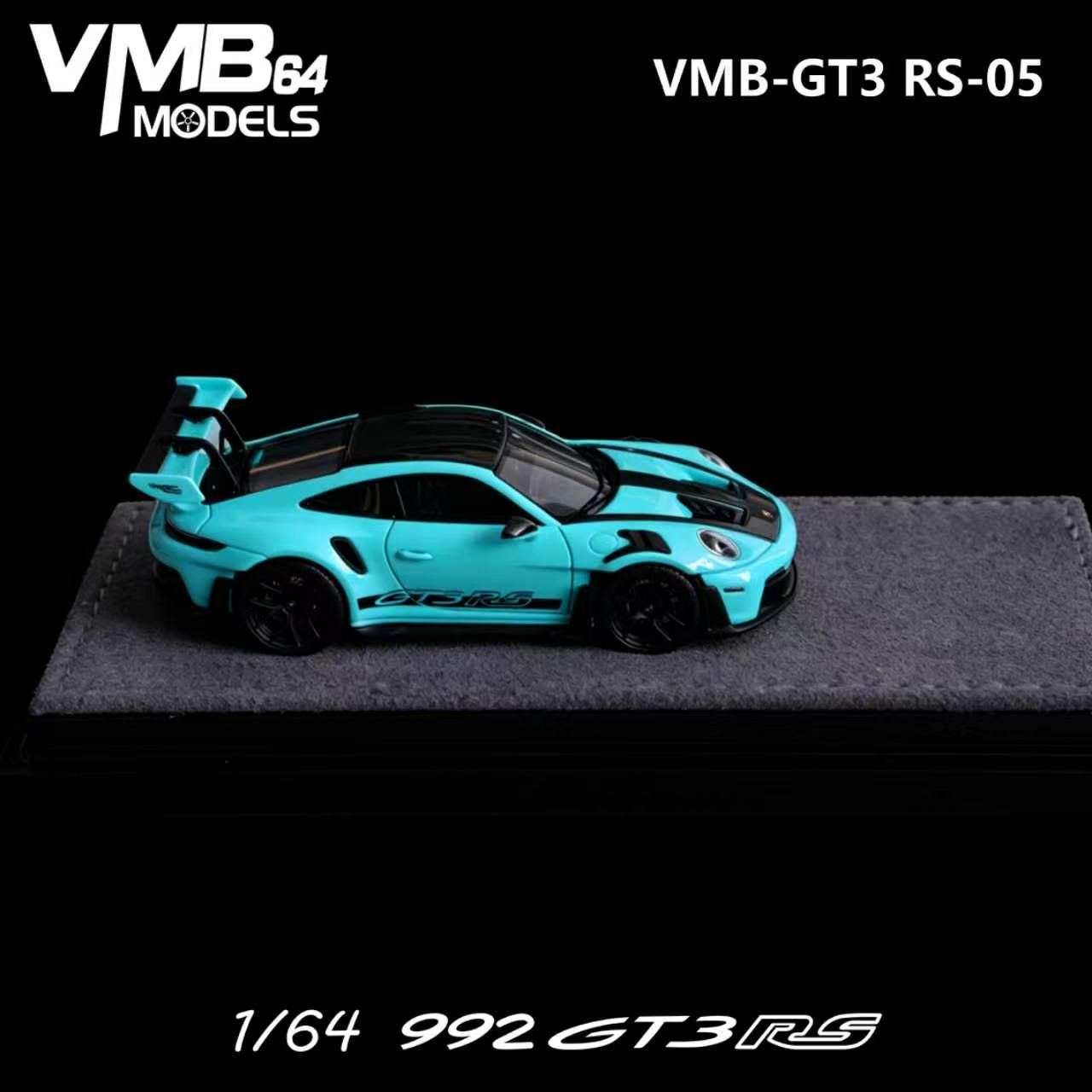 PREORDER VMB 1:64 Porsche 992 GT3RS (Tiffany Blue)