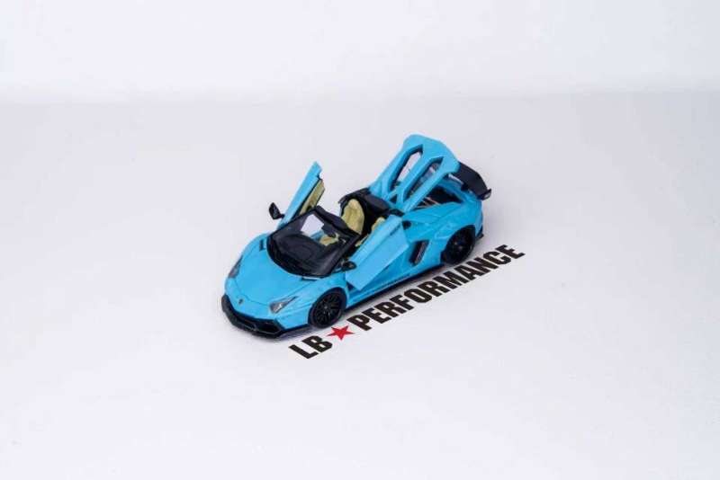PREORDER Rhino Model RM 1:64 Lamborghini Aventador LP720-4 LBWK Widebody (Baby Blue/Verde Singh)