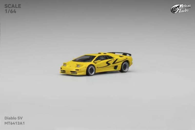 PREORDER Micro Turbo 1:64 Lamborghini Diablo SV (Giallo Gala)