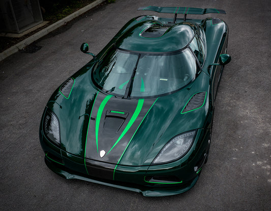 PREORDER VMB x Miniature Planet 1:18 Koenigsegg Agera S 'Goblin' (Green Carbon Fiber)