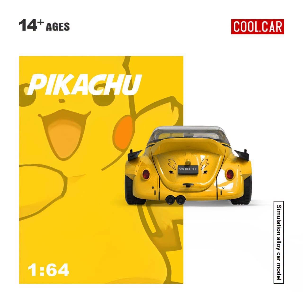 PREORDER Cool Car 1:64 Volkswagen Beetle ‘Pikachu’
