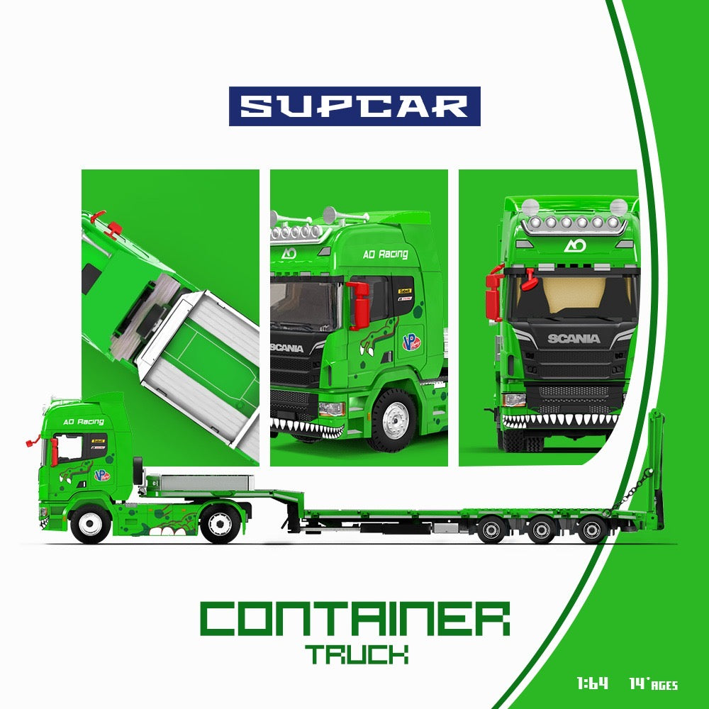 PREORDER SUPCAR 1:64 Scania Transport Trailer Truck ‘Rexy’