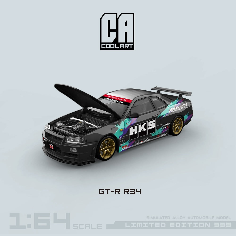 CoolArt 1:64 Nissan Skyline GT-R R34 HKS