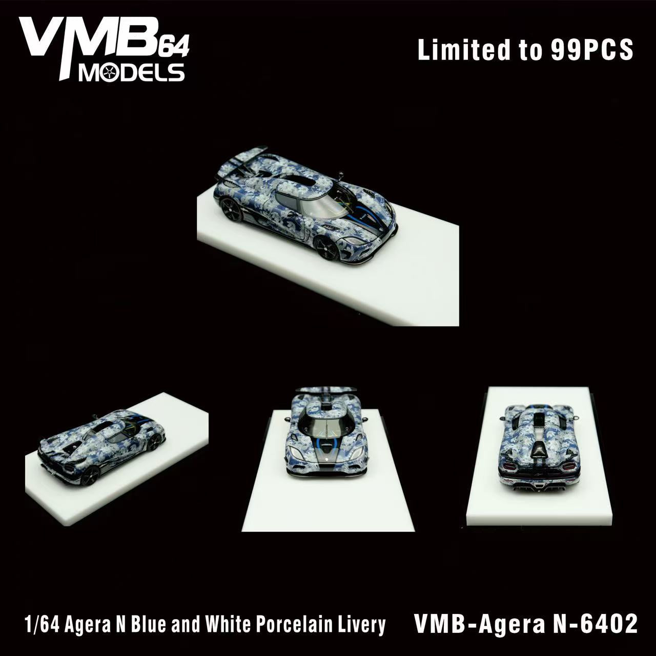 PREORDER VMB 1:64 Koenigsegg Agera Porcelain Livery