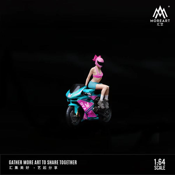 Moreart 1:64 Game Painting Motorcycle Girl