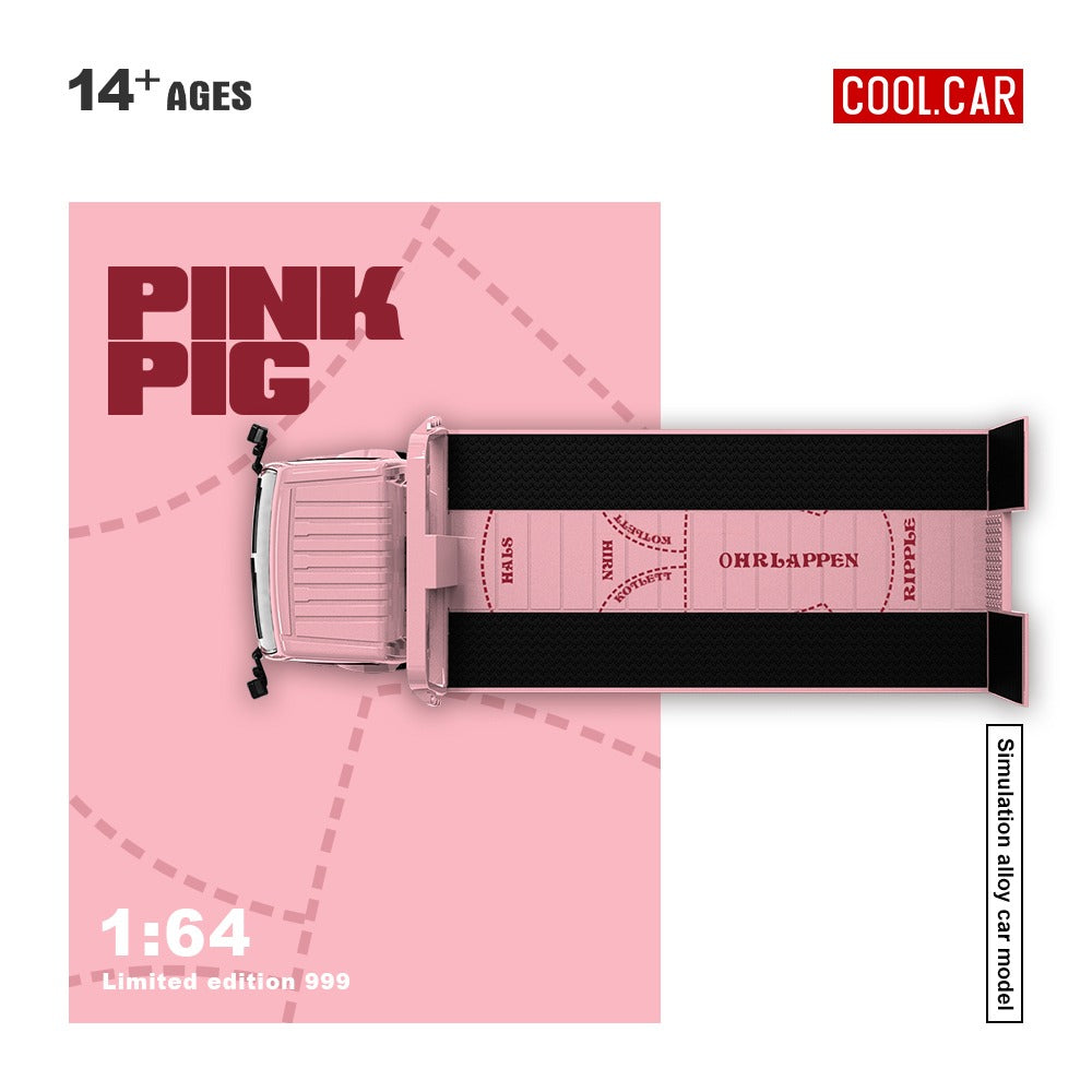 PREORDER Cool Car 1:64 Hino H300 ‘Pink Pig’