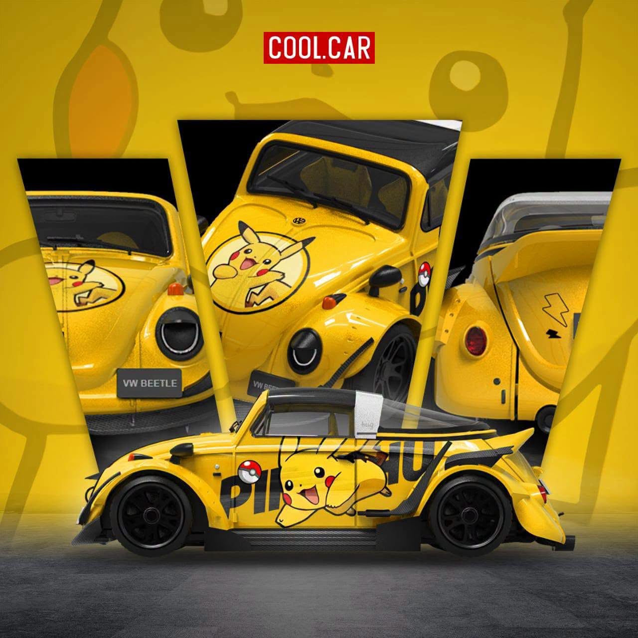 PREORDER Cool Car 1:64 Volkswagen Beetle ‘Pikachu’