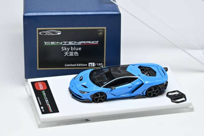 JDL Model 1:64 Lamborghini Centenario LP770-4 (Sky Blue)