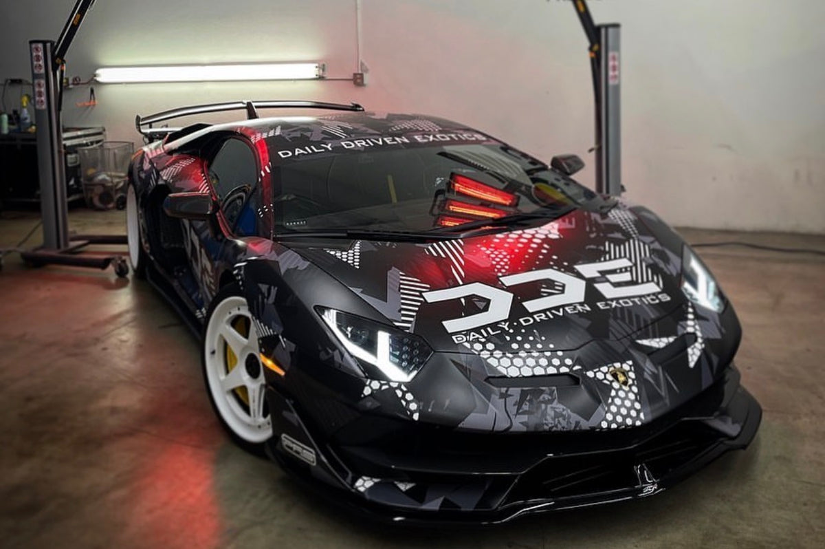 PREORDER 1:18 Lamborghini Aventador SVJ - DDE Black Camo