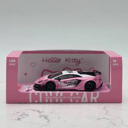 Cool Car 1:64 Lamborghini Aventador GT EVO LBWK ‘Hello Kitty’