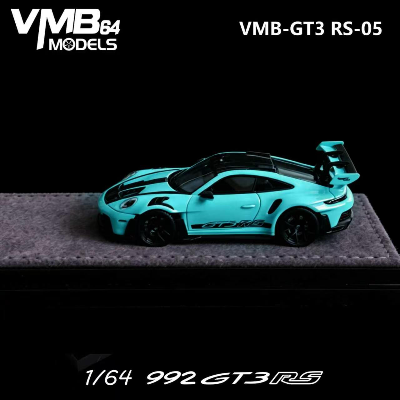 PREORDER VMB 1:64 Porsche 992 GT3RS (Tiffany Blue)