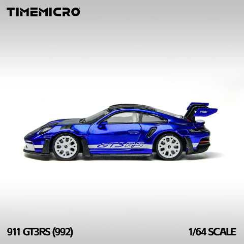 Time Micro 1:64 Porsche 911 992 GT3 RS (San Marino Blue)
