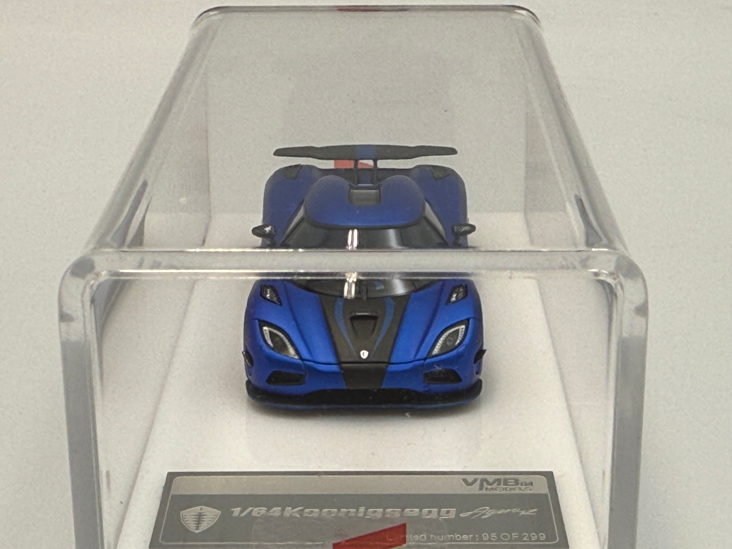 VMB Models 1:64 Koenigsegg Agera R (Matte Imperial Blue) - New Packaging